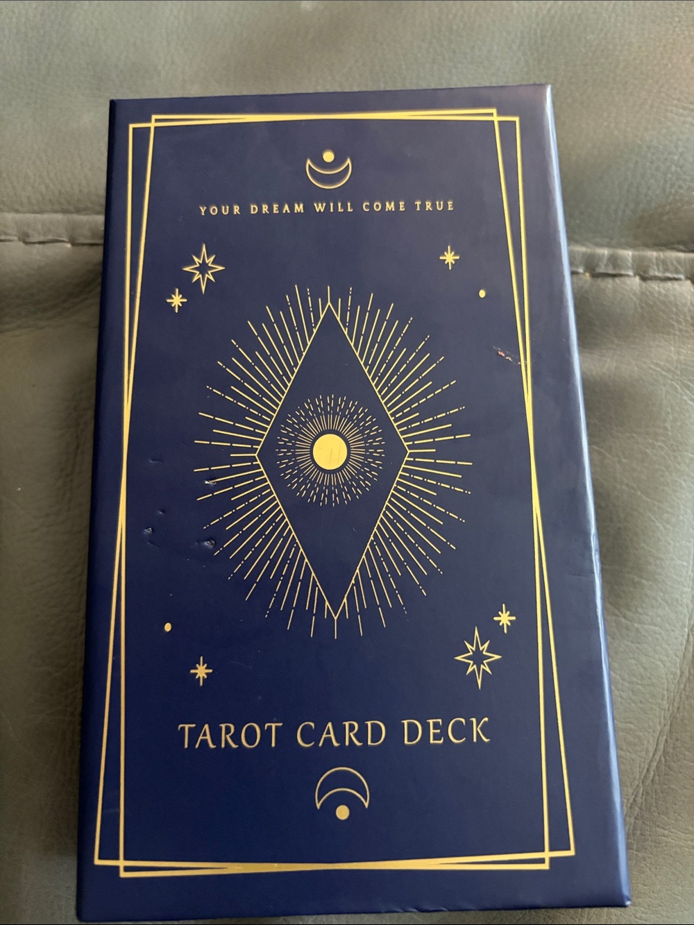 Tarot Card Deck - Navy Blue and Gold